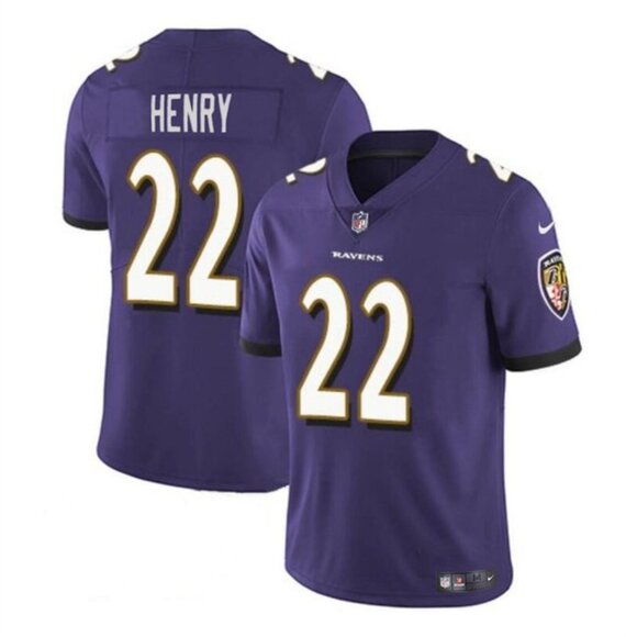 Mens Youths Kids Womens 22 Derrick Henry Purple Stitched Vapor Jersey